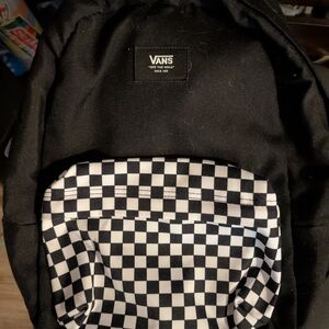 Vans Black and White Checkered Men's Backpack